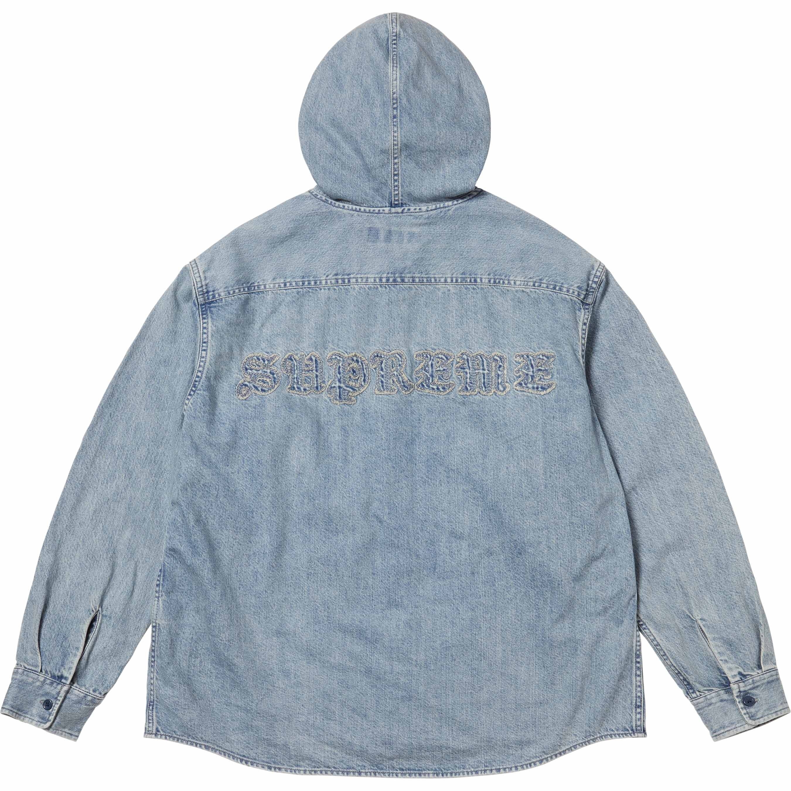 Hooded Denim Shirt view 14